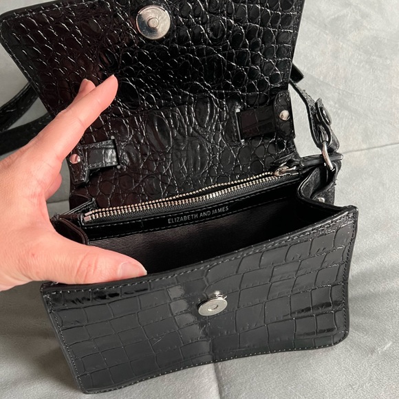 Mini Eloise Croc Embossed Leather Purse - Picture 3 of 7